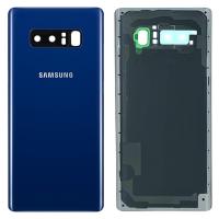 samsung galaxy note 8 n950f back cover+camera glass blue original