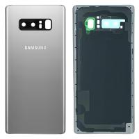 samsung galaxy note 8 n950f back cover+camera glass silver original