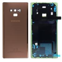 samsung galaxy note 9 n960f back cover+camera glass brown/gold original