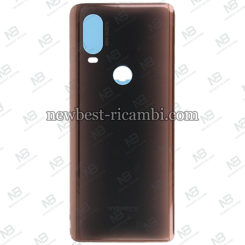 motorola One Vision XT1970 back cover brown