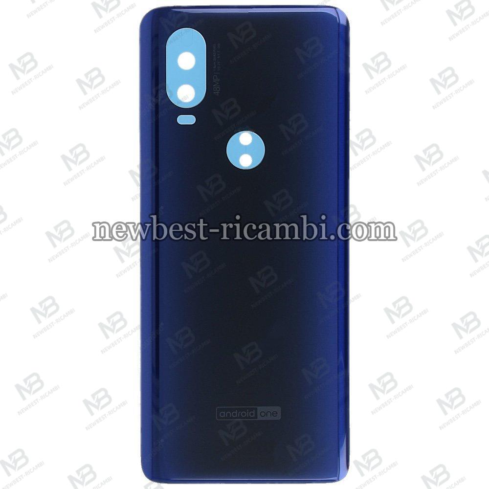 motorola One Vision XT1970 back cover blue