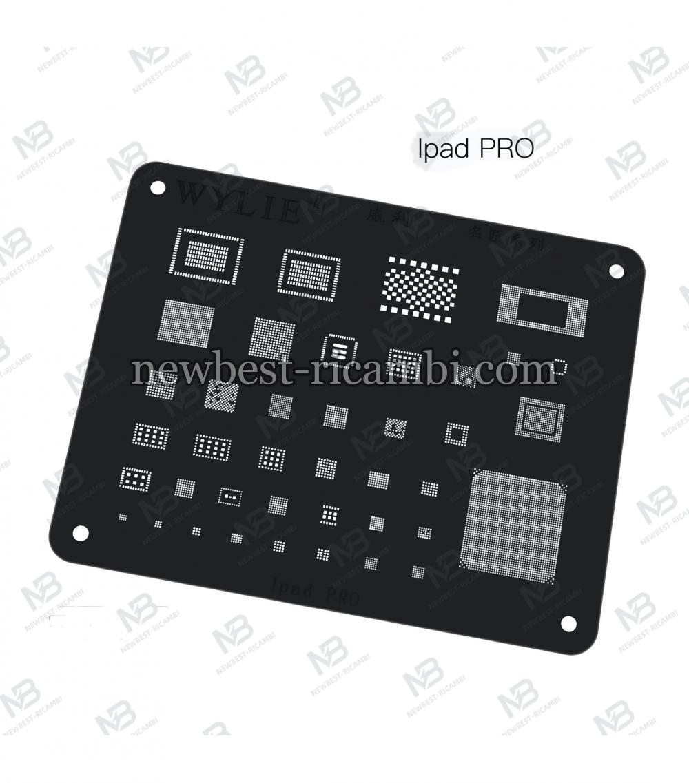 WYLIE Imported Square Hole Black Steel Mesh For iPad Pro