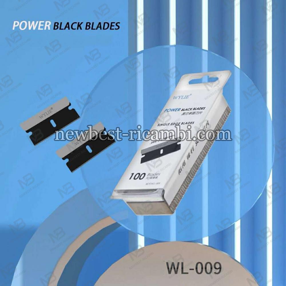 WYLIE WL-009 power black blades single edge blades×100 pcs