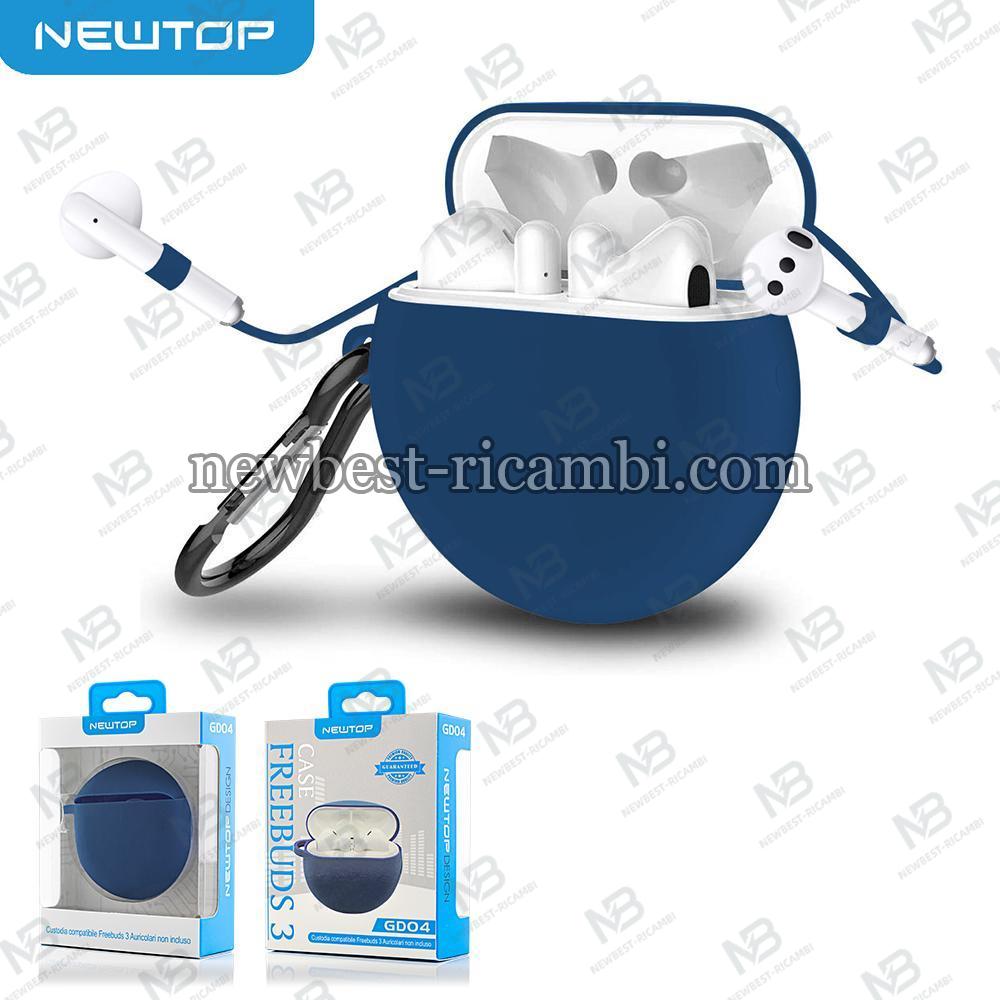 NEWTOP GD04 CUSTODIA FREEBUDS 3 AZZURRO