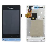 sony xperia miro st23i touch+lcd+frame white