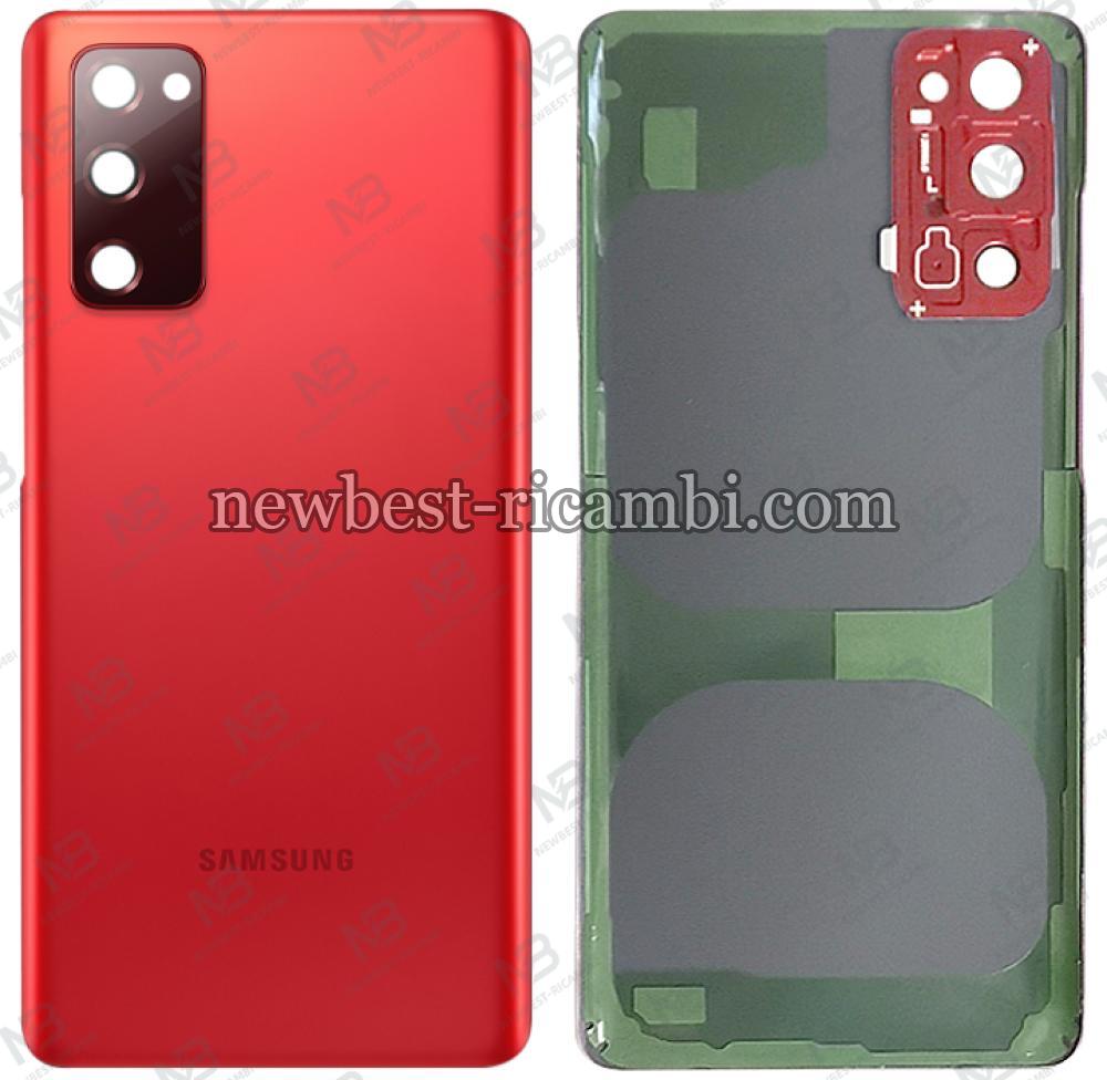 Samsung galaxy S20 FE G780 back cover+camera glass red original