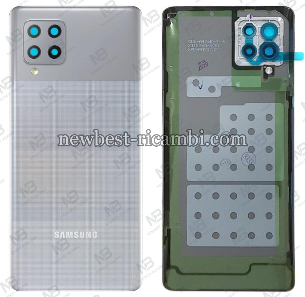 Samsung Galaxy A42 5G A426 back cover+glass camera grey original