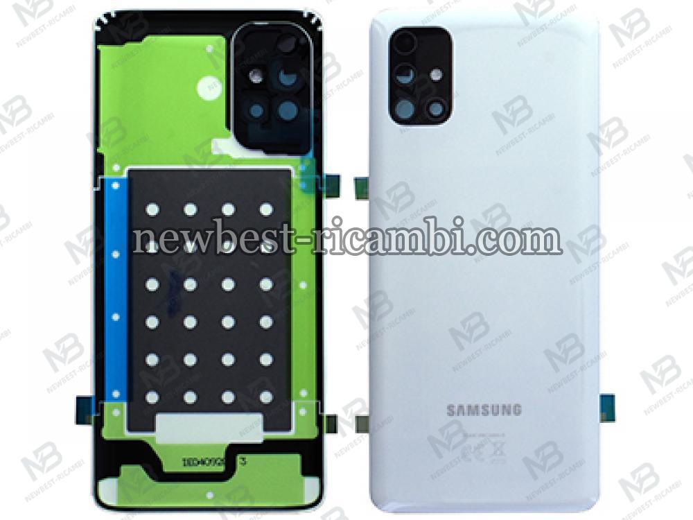 Samsung galaxy M51 M515 back cover+camera glass white original