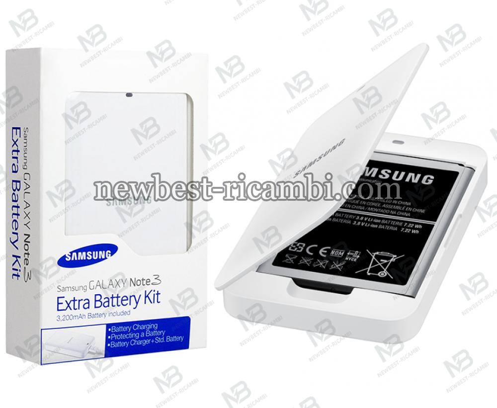 Samsung Galaxy Note 3 Extra Battery Kit Support Charger Batterie  in blister original