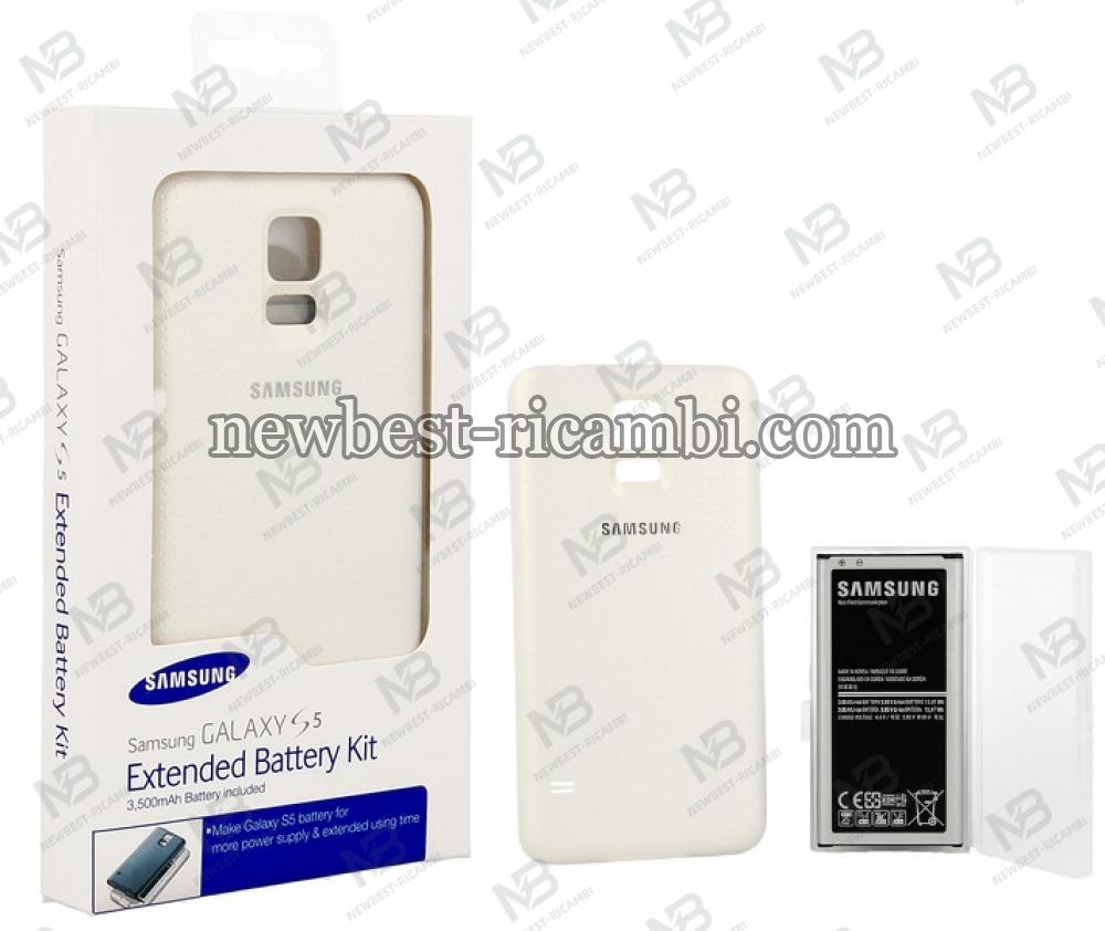 Samsung Galaxy S5 G900f Extended Battery Kit white in blister original