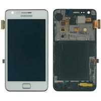 samsung galaxy s2 plus i9105 touch+lcd+frame white original Service Pack