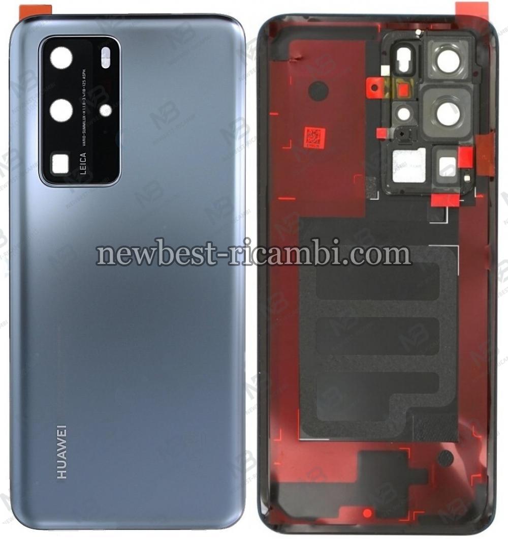 huawei p40 pro back cover silver original