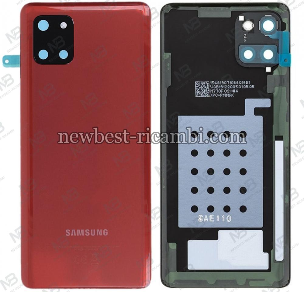 samsung galaxy note 10 lite n770 back cover+camera glass red original