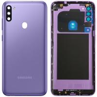 Samsung galaxy M11 M115 back cover+camera glass purple original