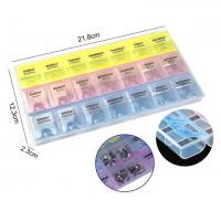 Plastic storage box with 21 compartments