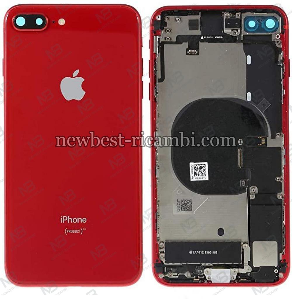 iphone 8 plus back cover with frame full accessories red OEM