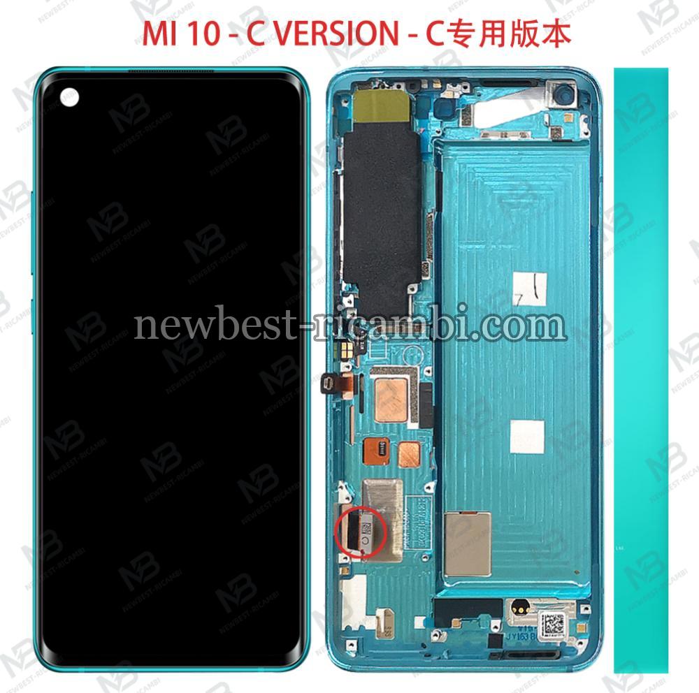 Xiaomi Mi 10 5G M2001J2G Touch+Lcd+Frame Green C Version Original Service Pack