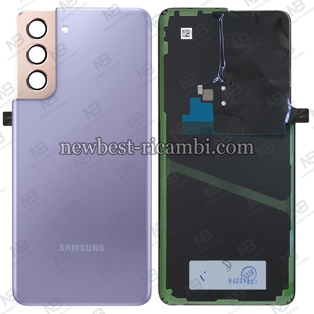 samsung galaxy s21 g991 back cover+camera glass phantom violet original