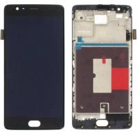 1 + 3 / One Plus 3 / 3T Touch + Lcd + Frame Black