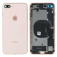 iphone 8 plus back cover with frame full accessories gold OEM