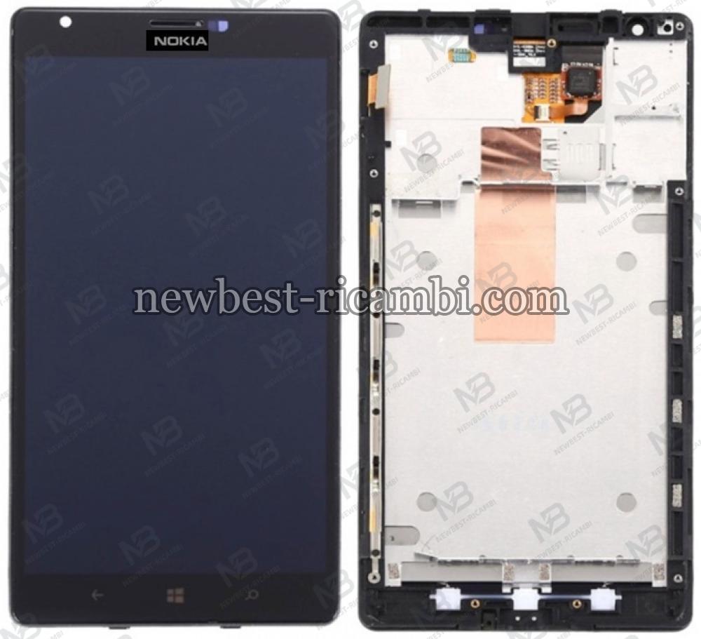 nokia lumia 1520 touch+lcd+frame black