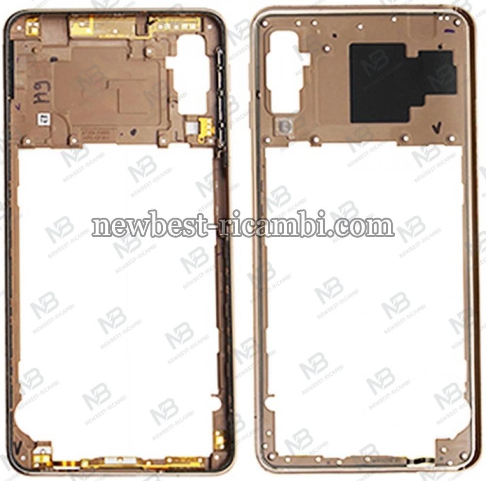 samsung galaxy a7 2018 a750f back frame gold