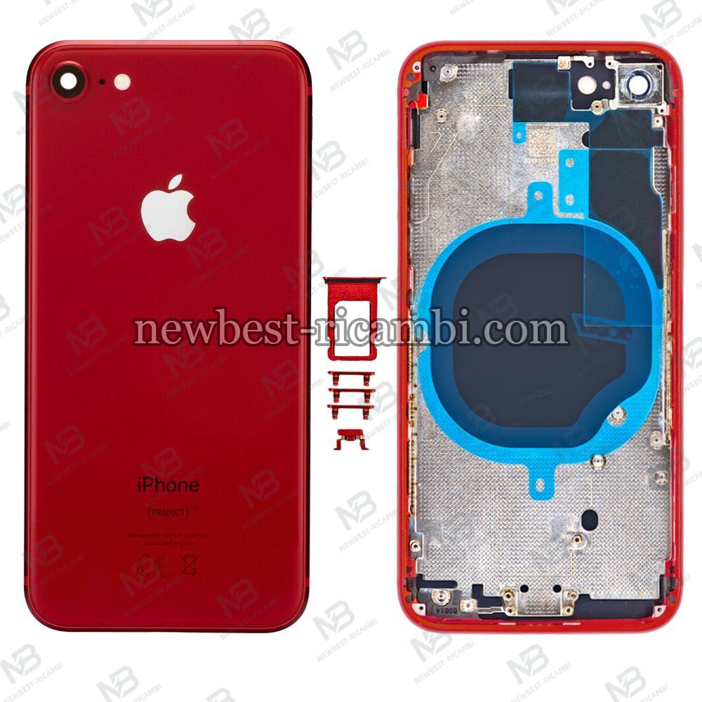 iphone 8g  back cover with frame red oem