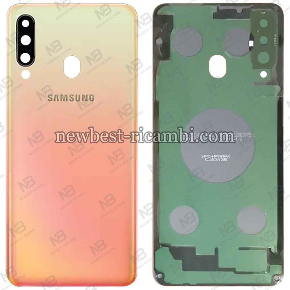 samsung galaxy a60 a606 back cover orange original