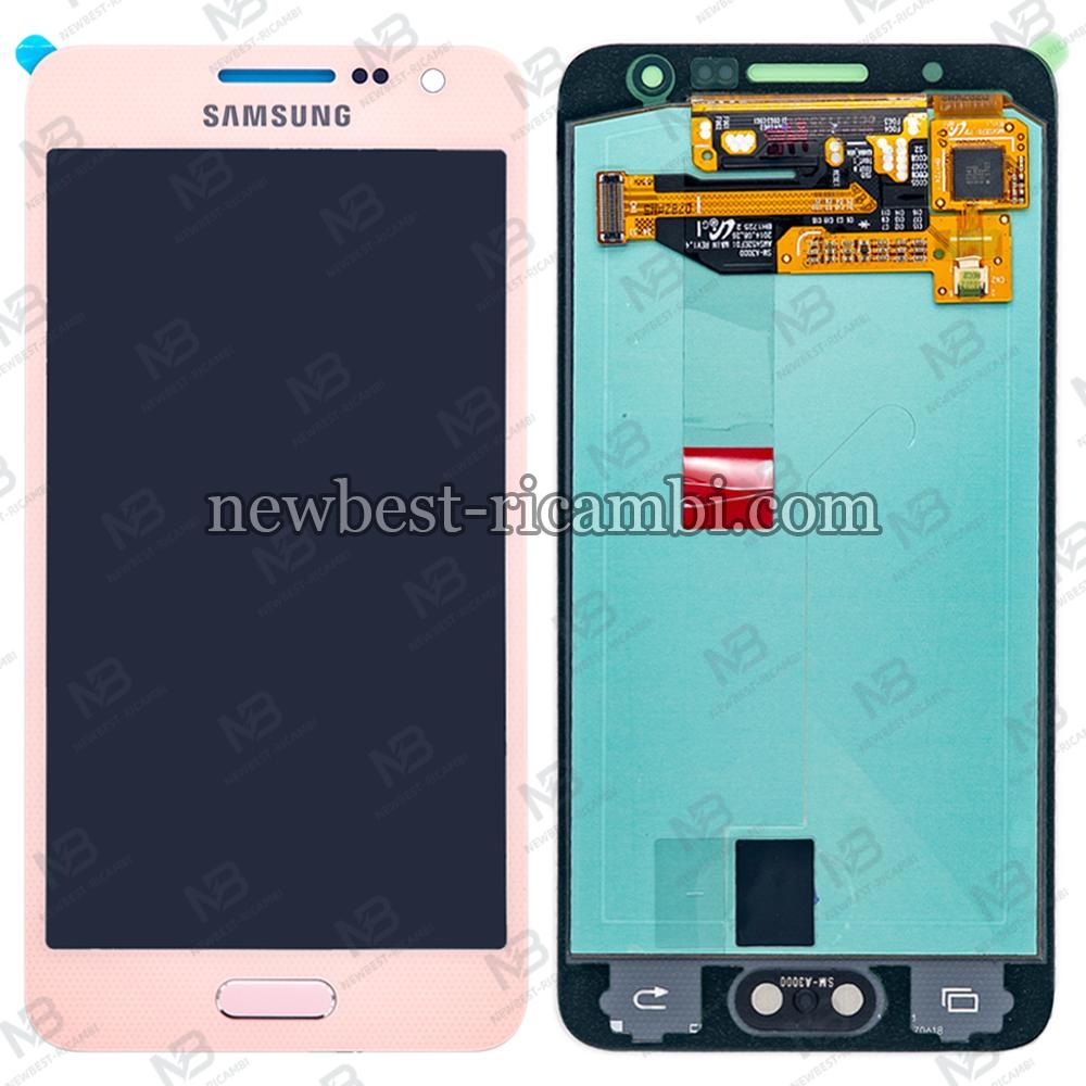 samsung galaxy a3 a300f touch+lcd pink original Service Pack