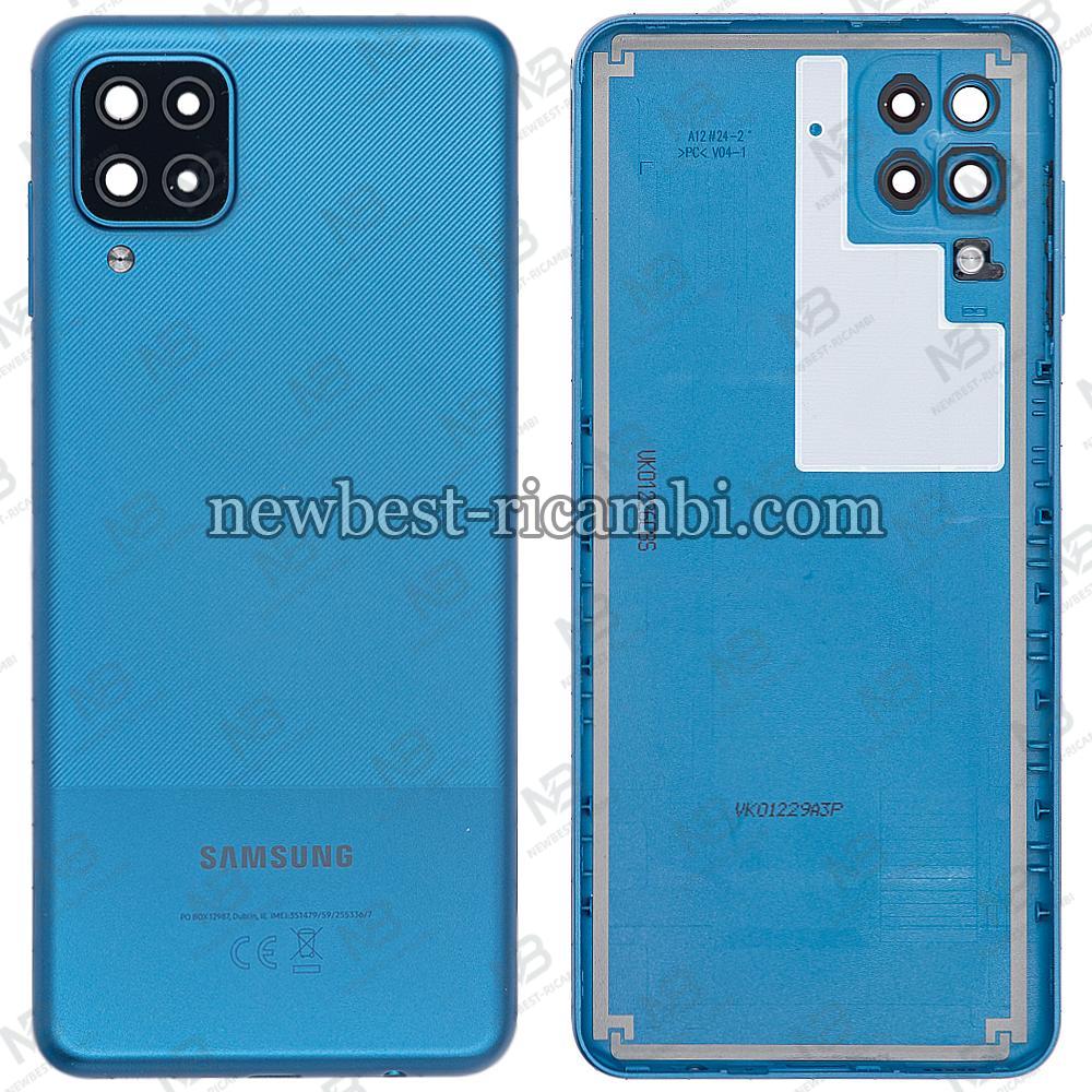 Samsung galaxy A12 A125 back cover+camera glass blue original