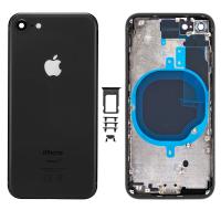 iphone 8g  back cover with frame black oem