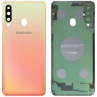 samsung galaxy a60 a606 back cover orange original