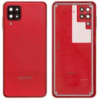 Samsung galaxy A12 A125 back cover+camera glass red original