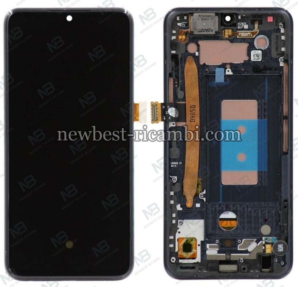 LG G8X ThinQ touch+lcd+frame black