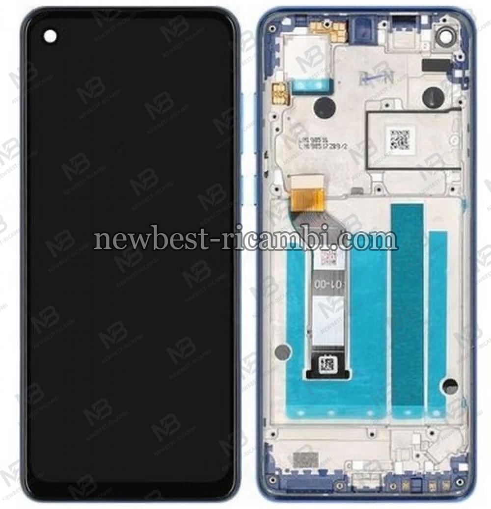 Motorola One Action XT2013  Touch + Lcd + Frame Blue Original