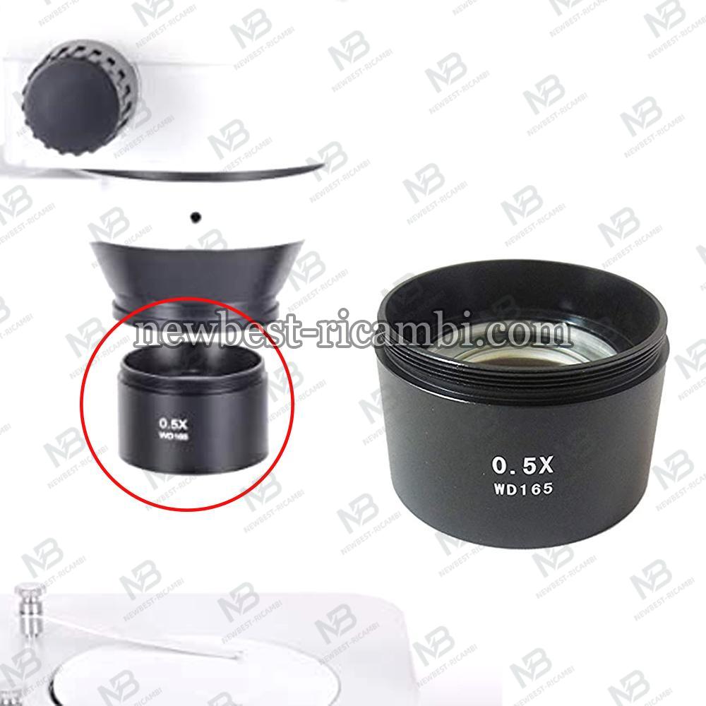 Auxiliary Objective Lens For Stereo Microscope Industry Video 48mm Mounting Thread KP-0.5X