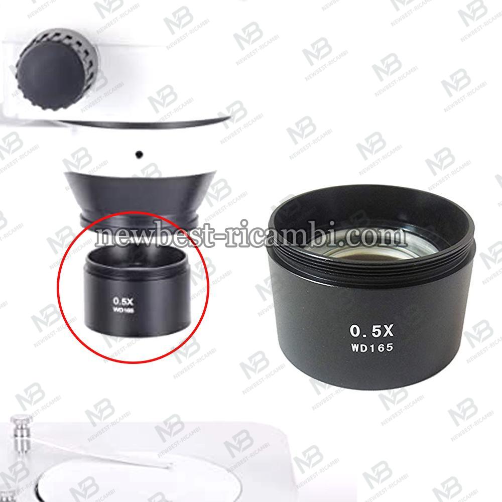 Auxiliary Objective Lens for Stereo Microscope Industry Video 48mm Mounting Thread KP-0.5X