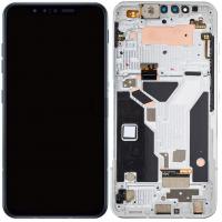 LG G8s ThinQ touch+lcd+frame silver original