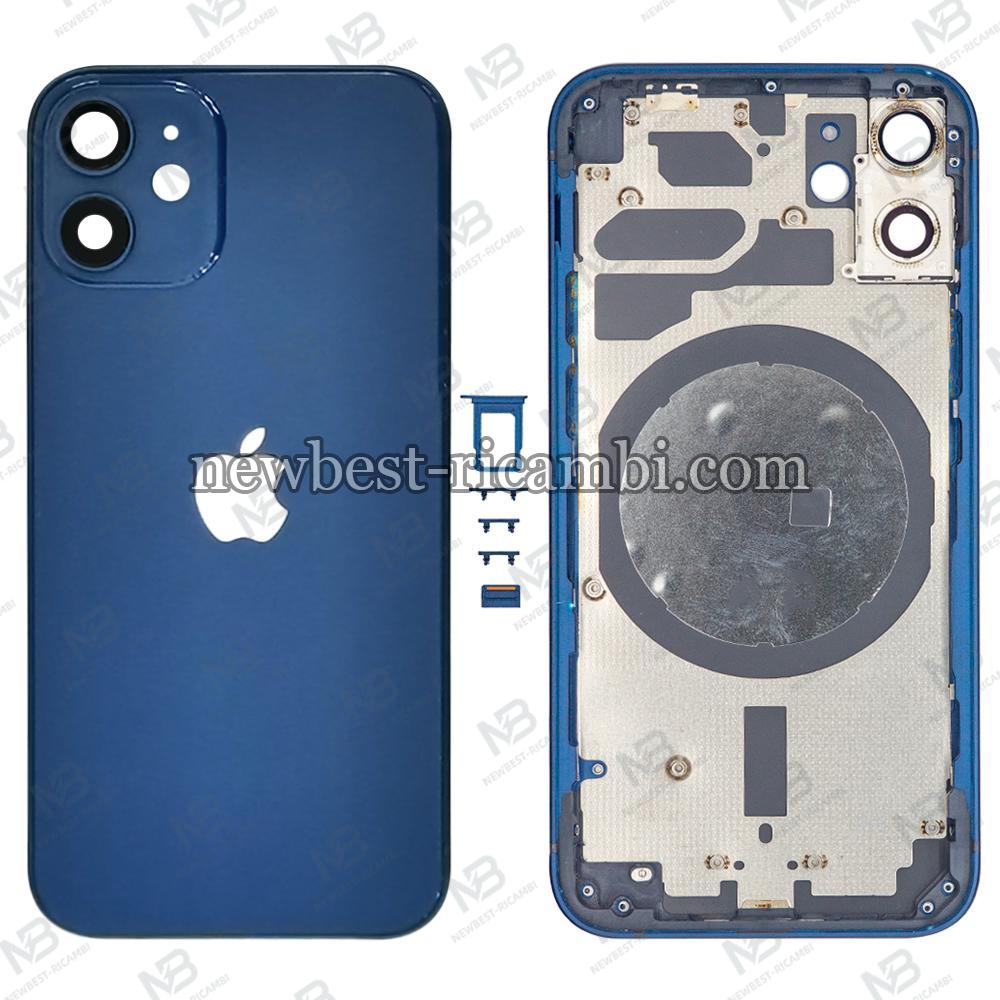 iPhone 12 Mini back cover with frame blue OEM