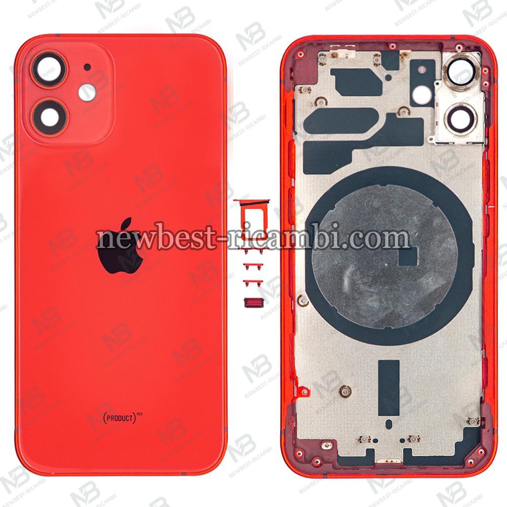 iPhone 12 Mini back cover with frame red OEM