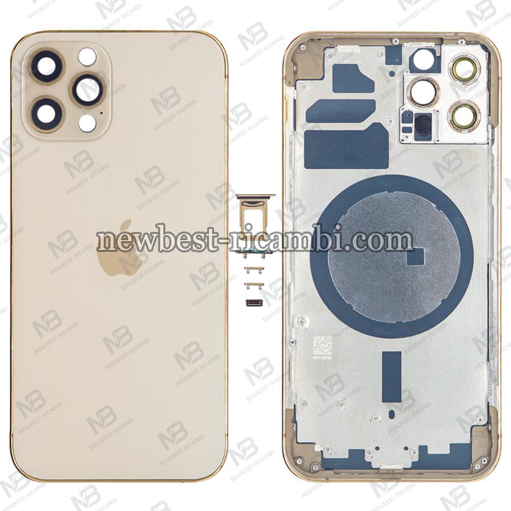 iPhone 12 Pro back cover with frame gold OEM