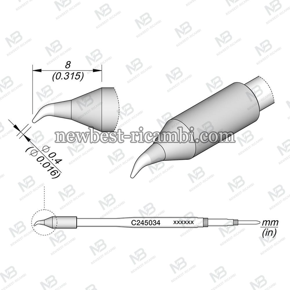 Jbc C245034 Conical Bent Ø 0.4 S1