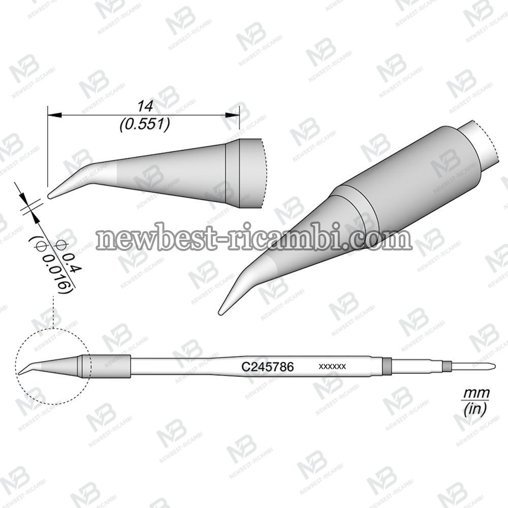 Jbc C245786 Conical Bent Ø 0.4 S4