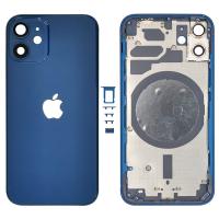 iPhone 12 Mini back cover with frame blue OEM