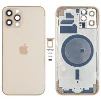iPhone 12 Pro back cover with frame gold OEM