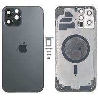 iPhone 12 Pro Max back cover with frame black OEM