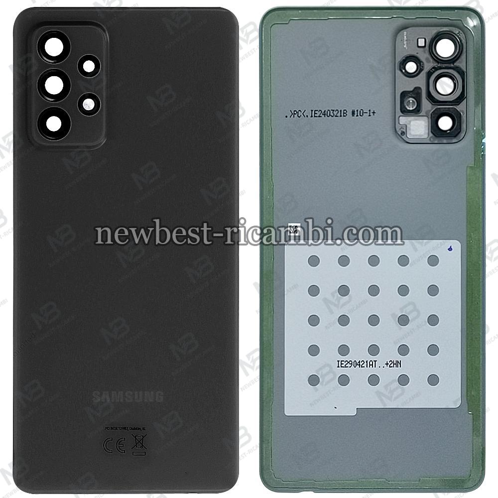 Samsung Galaxy A72 A725 Back Cover+Camera Glass Black Original