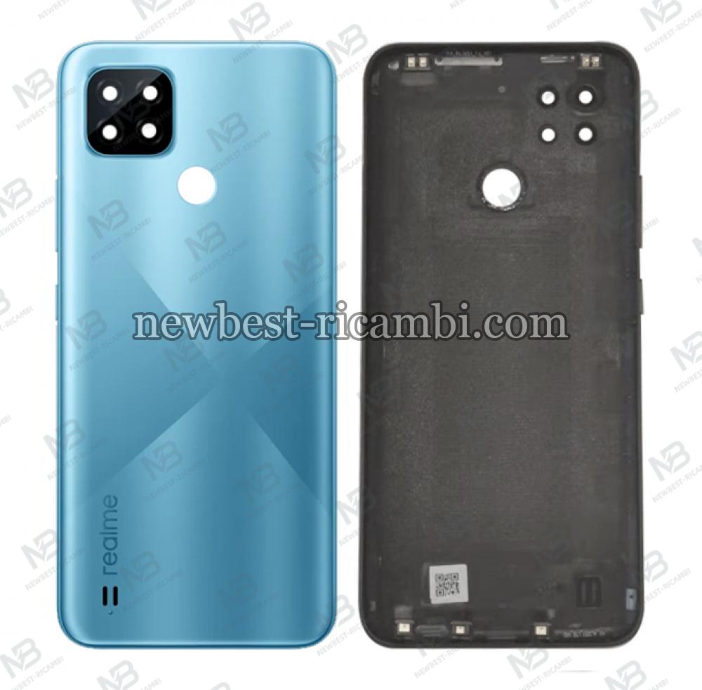 Realme C21 RMX3201 Back Cover+Camera Glass Blue Original