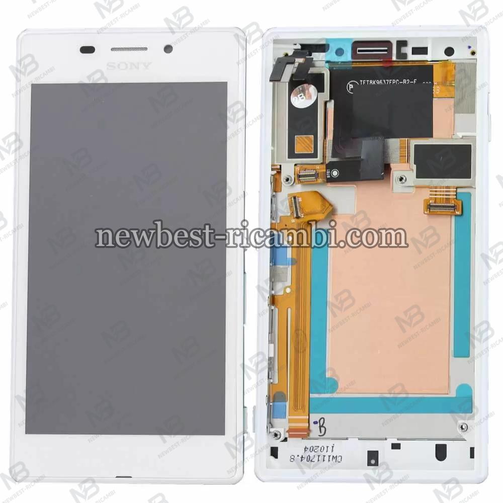 Sony Xperia M2 2303 D2305 D2302 D2306 Touch+Lcd+Frame White Original