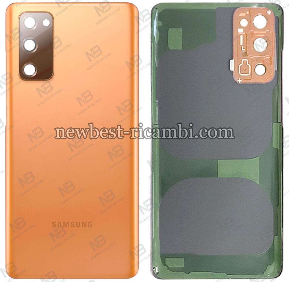 Samsung galaxy S20 FE G780 back cover+camera glass orange original